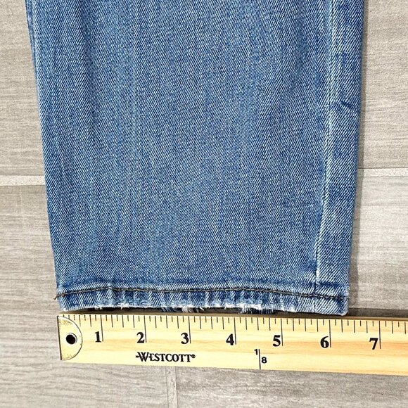 Abercrombie & Fitch The Ankle Straight Ultra High Rise in Light Wash Denim Sz 27 - Picture 14 of 15